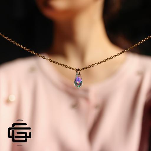 گردنبند سواروسکی سفید